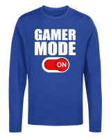 Μακρυμάνικο Μακό - Gamer Mode On - Color Thumbnail Μπλε Ρουά