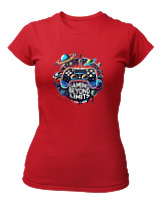 T-Shirt Στενή Γραμμή Γυναικείο - Gaming Beyond Limits - Color Thumbnail Κόκκινο