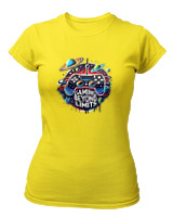 T-Shirt Στενή Γραμμή Γυναικείο - Gaming Beyond Limits - Color Thumbnail Κίτρινο