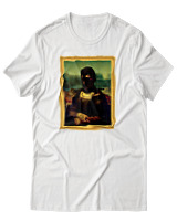 T-Shirt Αντρικό - Gangsta Lisa - Color Thumbnail Άσπρο