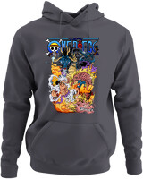 Φούτερ με κουκούλα - Gear Vs Kaido - Color Thumbnail Ανθρακί