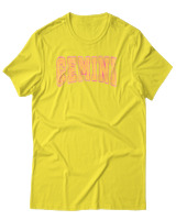 T-Shirt Αντρικό - Gemini College Letters - Color Thumbnail Κίτρινο