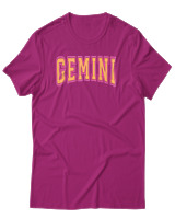 T-Shirt Αντρικό - Gemini College Letters - Color Thumbnail Φουξια