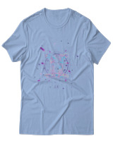 T-Shirt Αντρικό - Gemini Colorfull - Color Thumbnail Γαλάζιο