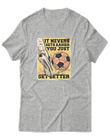 T-Shirt Αντρικό - Get Better - Color Thumbnail Γκρι Μελανζέ