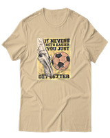 T-Shirt Αντρικό - Get Better - Color Thumbnail Μπεζ
