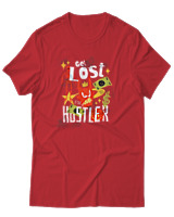 T-Shirt Αντρικό - Get Lost Hustler - Color Thumbnail Κόκκινο