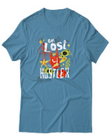 T-Shirt Αντρικό - Get Lost Hustler - Color Thumbnail Τιρκουάζ