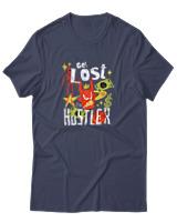 T-Shirt Αντρικό - Get Lost Hustler - Color Thumbnail Μπλε Γκρι