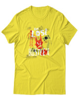 T-Shirt Αντρικό - Get Lost Hustler - Color Thumbnail Κίτρινο