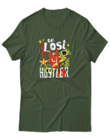 T-Shirt Αντρικό - Get Lost Hustler - Color Thumbnail Κυπαρισσί