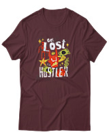 T-Shirt Αντρικό - Get Lost Hustler - Color Thumbnail Μπορντό