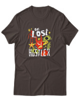 T-Shirt Αντρικό - Get Lost Hustler - Color Thumbnail Καφέ