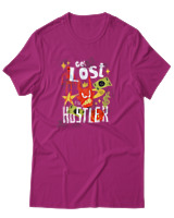 T-Shirt Αντρικό - Get Lost Hustler - Color Thumbnail Φουξια