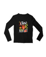 Μακρυμάνικο Μακό Παιδικό - Get Lost Hustler - Color Thumbnail Μαύρο