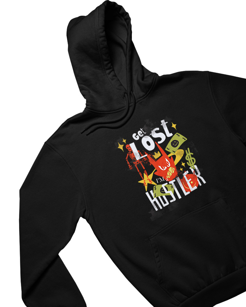 Φούτερ με κουκούλα Γυναικείο - Get Lost Hustler - Image 1