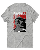 T-Shirt Αντρικό - Geto Suguru - Color Thumbnail Γκρι Μελανζέ