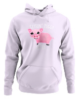 Φούτερ με κουκούλα Αντρικό - Gettin Piggy With It - Color Thumbnail Lilac