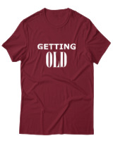 T-Shirt  Γυναικείο - Getting Old - Color Thumbnail Σκούρο Κόκκινο