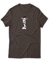 T-Shirt Αντρικό - Giraffee Glasses - Color Thumbnail Καφέ