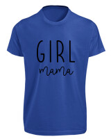 T-Shirt Fit - Girl Mama - Color Thumbnail Μπλε Ρουά