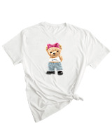 T-Shirt Woman Fashion Γυναικείο - Girl Power Mode - Color Thumbnail WHITE