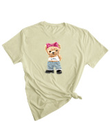 T-Shirt Woman Fashion Γυναικείο - Girl Power Mode - Color Thumbnail SAGE GREEN