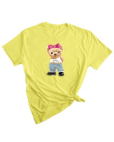 T-Shirt Woman Fashion Γυναικείο - Girl Power Mode - Color Thumbnail LIGHT YELLOW