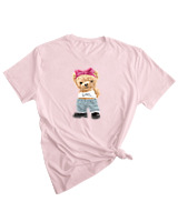 T-Shirt Woman Fashion Γυναικείο - Girl Power Mode - Color Thumbnail PALE PINK