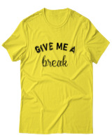T-Shirt Αντρικό - Give Me A Break - Color Thumbnail Κίτρινο