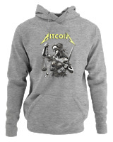 Φούτερ με κουκούλα Αντρικό - Goddess Of Bitcoin - Color Thumbnail Γκρι Μελανζέ