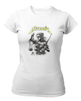 T-Shirt Στενή Γραμμή Γυναικείο - Goddess Of Bitcoin - Color Thumbnail ΄Ασπρο