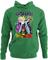 Φούτερ με κουκούλα - Gohan - Color Thumbnail Kelly Green