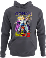 Φούτερ με κουκούλα - Gohan - Color Thumbnail Ανθρακί
