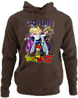 Φούτερ με κουκούλα - Gohan - Color Thumbnail Καφέ