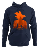 Φούτερ με κουκούλα - Goku Figure - Color Thumbnail Navy Blue