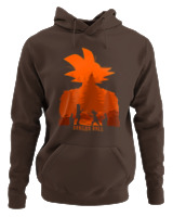 Φούτερ με κουκούλα - Goku Figure - Color Thumbnail Καφέ