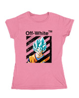 Κοριτσίστικο Κοντομανικο Παιδικό - Goku Super Saiyan - Color Thumbnail Ροζ