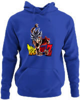Φούτερ με κουκούλα - Goku Z - Color Thumbnail Μπλε Ρουά