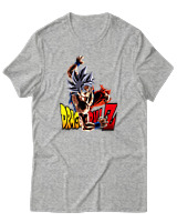 T-Shirt Unisex - Goku Z - Color Thumbnail Γκρι Μελανζέ