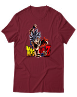 T-Shirt Unisex - Goku Z - Color Thumbnail Σκούρο Κόκκινο