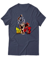 T-Shirt Unisex - Goku Z - Color Thumbnail Μπλε Γκρι