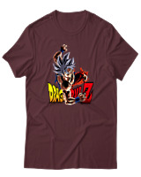 T-Shirt Unisex - Goku Z - Color Thumbnail Μπορντό