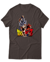 T-Shirt Unisex - Goku Z - Color Thumbnail Καφέ