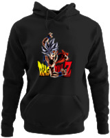 Φούτερ με κουκούλα - Goku Z - Color Thumbnail Μαύρο