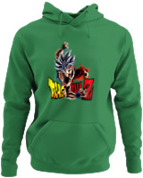 Φούτερ με κουκούλα - Goku Z - Color Thumbnail Kelly Green