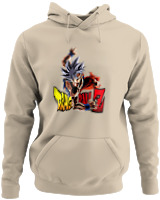 Φούτερ με κουκούλα - Goku Z - Color Thumbnail Μπέζ