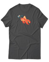 T-Shirt Αντρικό - Goldfish Selfie - Color Thumbnail Ανθρακί