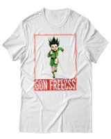 T-Shirt Αντρικό - Gon Freecss - Color Thumbnail Άσπρο