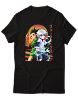T-Shirt Αντρικό - Gon Killua - Color Thumbnail Μαύρο
